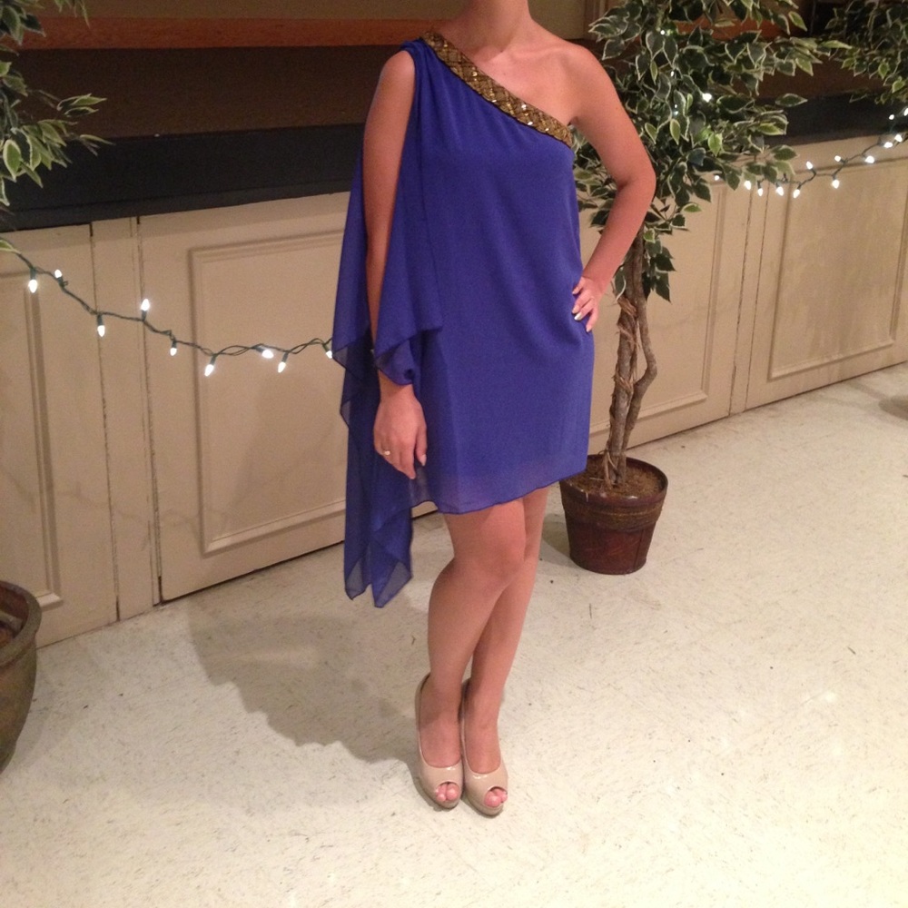 Royal blue dress